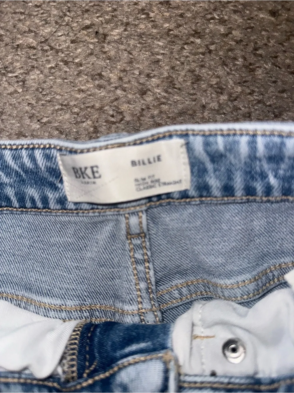 BKE buckle Light Wash High-Rise Straight Leg Jeans - Light Blue - Picture 8 of 14